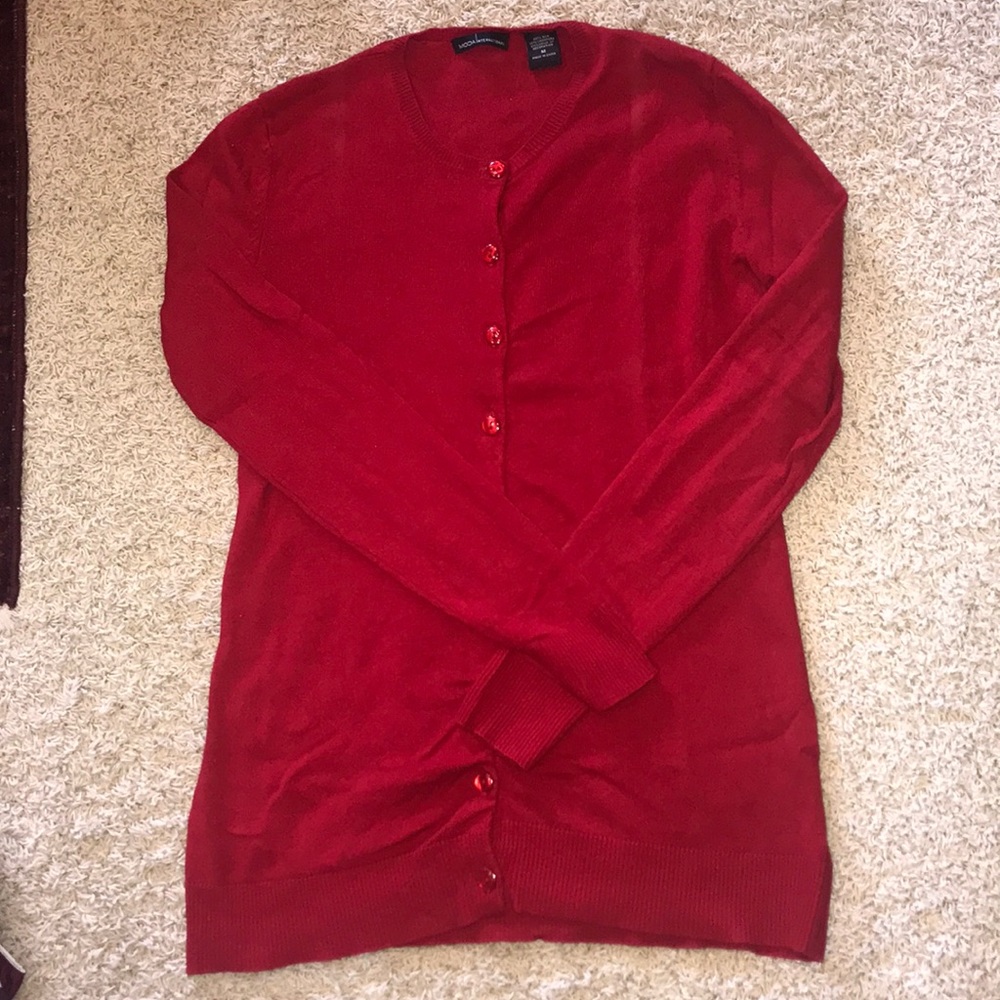Never worn! Moda Int’l (VS) Silk/Cashmere Cardi, M